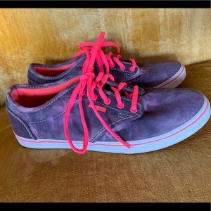 Purple tie dye vans